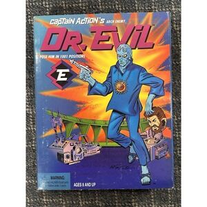 1998 Captain Action Dr Evil Arch Enemy Figure Playing Mantis W Box Accessories